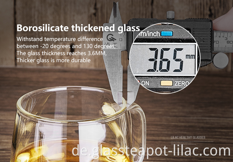 Flieder Gratis Probe 430ml/450ml personalisiertes, personalisiertes Klarglas-Becherset Wasser/Kaffee/Café-Tasse und Tazas/Tee-Becher mit Logo